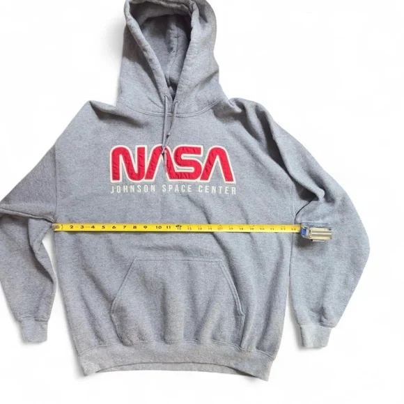 ❤️SOLD❤️Vtg Inspired NASA Classic Logo Gray Heavy Blend Sweatshirt Size Adult L - Picture 6 of 7